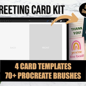 Kit de carte de voeux, carte de fête des mères imprimable bricolage, modèle de procréation, 5" x 7", 4,5" x 6,25", 4,25" x 5,5", 4,5" x 6,25", Photoshop, Canva