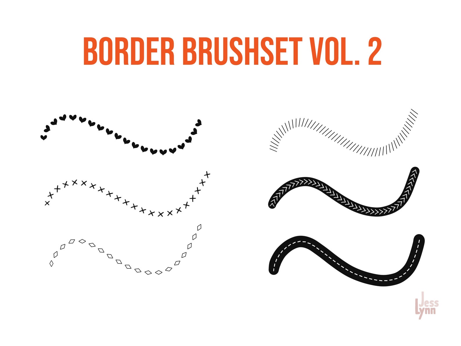 Procreate Border Brushes Border Line Brush Procreate Brush Etsy