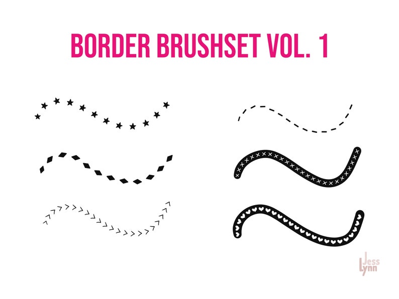 Procreate Border Brushes Border Line Brush Procreate Brush Etsy