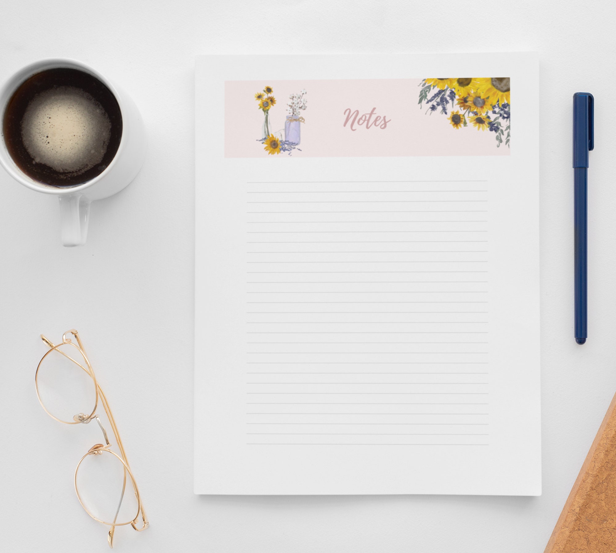 Printable Planner-shabby Chic Planner Pages- Sunflower Calendar ...