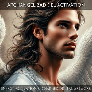 Archangel Zadkiel Activation + Charged Digital Artwork