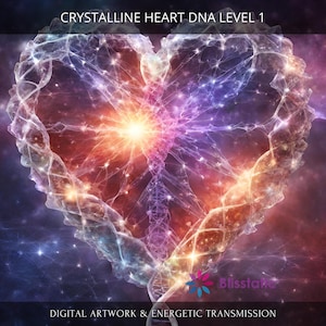 Crystalline Heart DNA Level 1: Charged Digital Artwork + Personal Report & Energetic Transmission