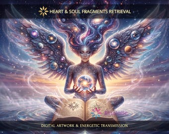 Heart and Soul Fragments Retrieval Charged Digital Artwork + Energetic Transmission with a Personal Report