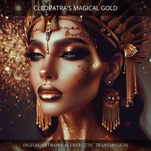 Cleopatra's Magical Gold: Charged Digital Artwork + Personal Report & Energetic Transmission