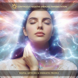 Continuous Transmutation for Negative Energies: Charged Digital Artwork + Personal Report & Energetic Profile