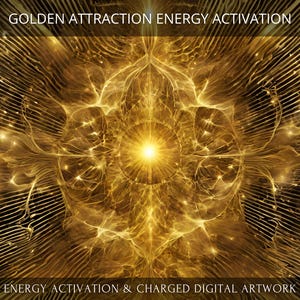 Golden Attraction Energy Activation + Charged Digital Artwork