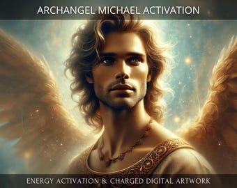 Archangel Michael Activation + Charged Digital Artwork