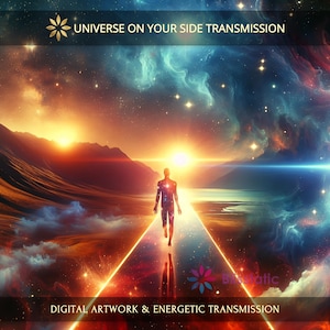 Universe on your Side Charged Digital Artwork + Energetic Transmission with a Personal Report