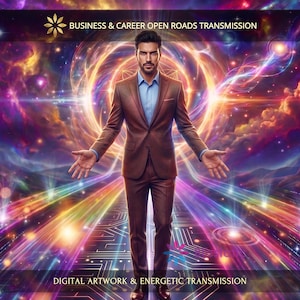Business and Career Open Roads: Charged Digital Artwork + Personal Report & Energetic Transmission