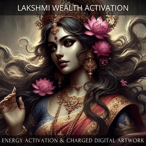 Lakshmi Wealth Activation + Charged Digital Artwork