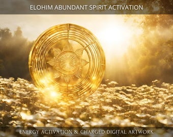 Elohim Abundant Spirit Energetic Activation + Charged Digital Artwork