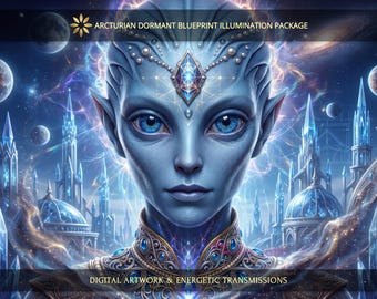 Arcturian Dormant Blueprint Illumination Package: Charged Digital Art + Personal Report & Energetic Transmissions