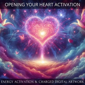 Opening your Heart Activation + Charged Digital Artwork