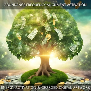 Abundance Frequency Alignment Energetic Activation + Charged Digital Artwork