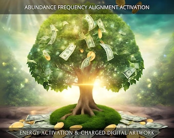 Abundance Frequency Alignment Energetic Activation + Charged Digital Artwork
