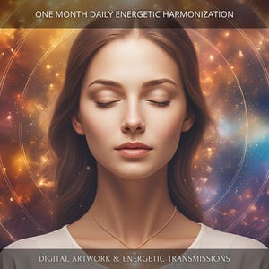 One Month Daily Energetic Harmonization: Charged Digital Artwork + Personal Report & Energetic Transmissions