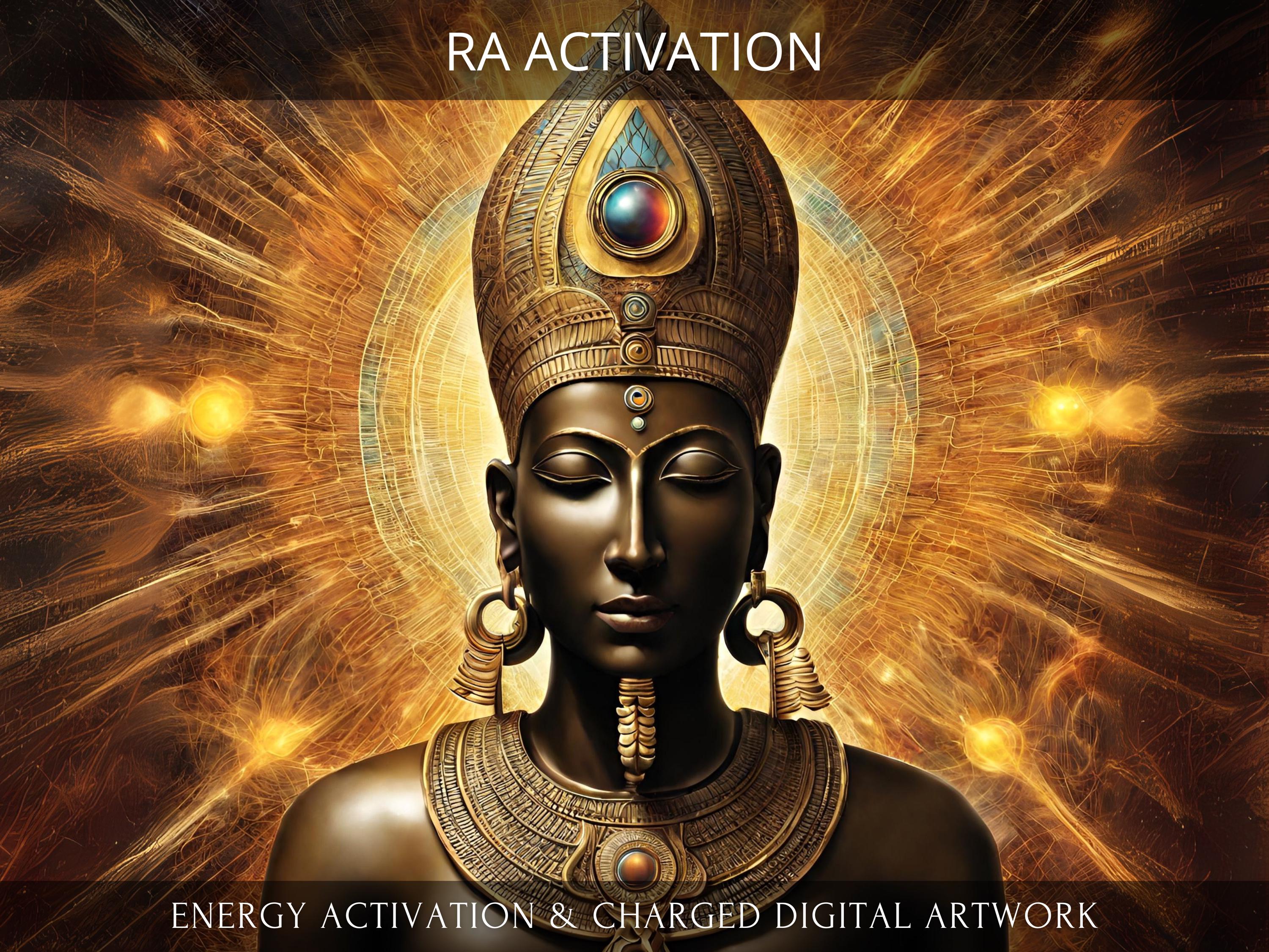 Ra Charged Digital Artwork + Energetic Transmission with a Personal Report
