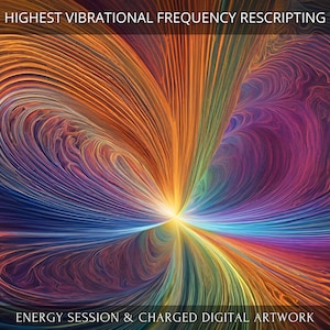 Highest Vibrational Frequency Rescripting + Charged Digital Artwork