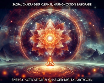 Sacral Chakra Deep Cleanse, Harmonization and Upgrade Charged Digital Artwork + Energetic Transmission with a Personal Report