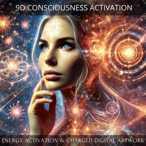 Ninth Dimension (9D) Consciousness Activation + Charged Digital Artwork
