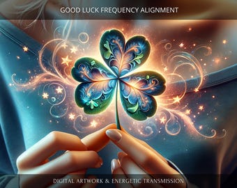 Good Luck Frequency Alignment: Charged Digital Artwork + Personal Report & Energetic Transmission