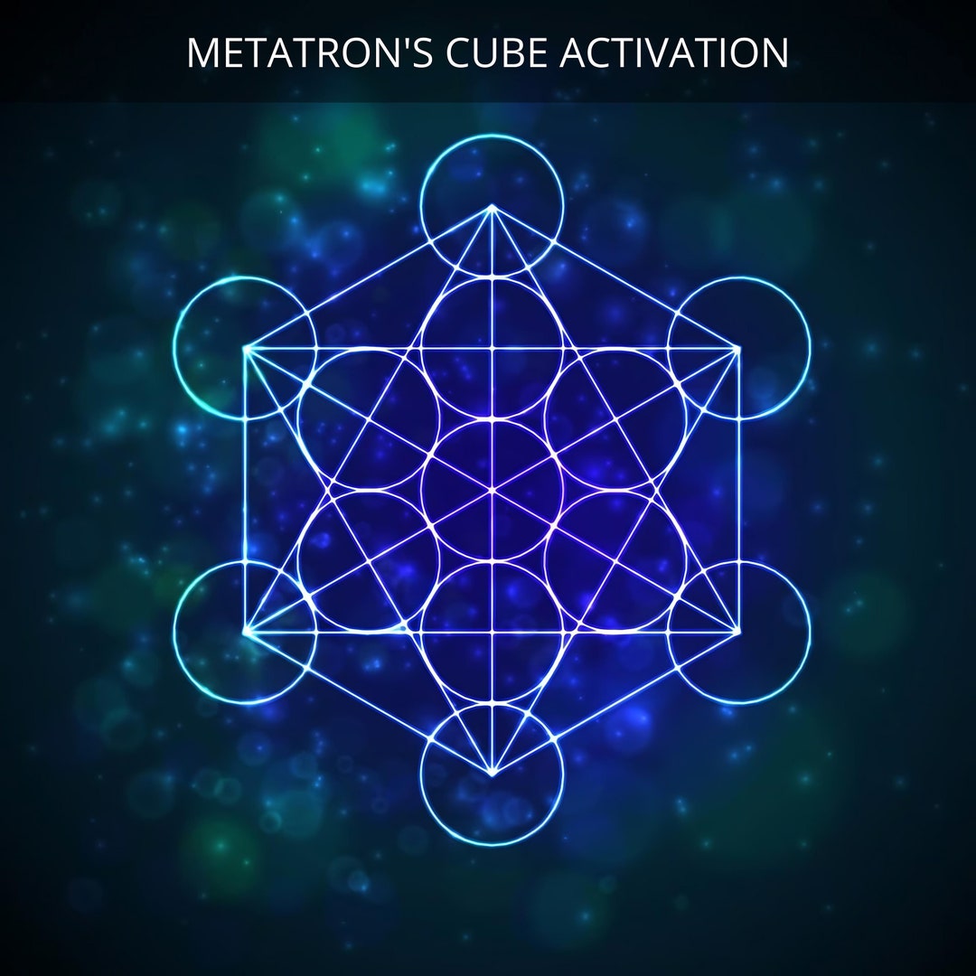 Metatron's Cube Code Metatron's Cube Activation Charged Digital Artwork - Etsy Australia