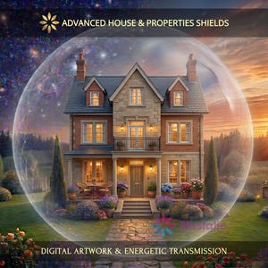Advanced Energetic Protection Shields for House and Properties: Charged Digital Artwork + Personal Report & Energetic Transmission