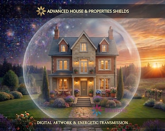 Advanced Energetic Protection Shields for House and Properties: Charged Digital Artwork + Personal Report & Energetic Transmission