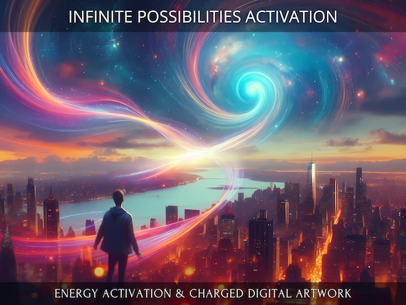 Infinite Possibilities Charged Digital Artwork + Energetic Transmission with a Personal Report
