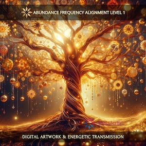 Abundance Frequency Alignment Level 1: Charged Digital Artwork + Personal Report & Energetic Transmission