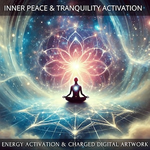 Inner Peace and Tranquility Charged Digital Artwork + Energetic Transmission with a Personal Report