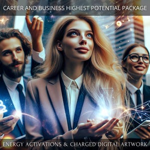 Career and Business Highest Potential Alignment Energetic Activations Package + Charged Digital Artwork