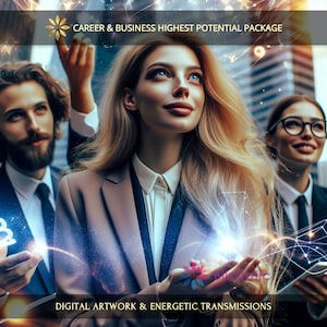 Paquete de Máximo Potencial para tu Carrera y Negocios: Obras de Arte Digitales de Alta Energía + Informe Personal y Transmisiones Energéticas