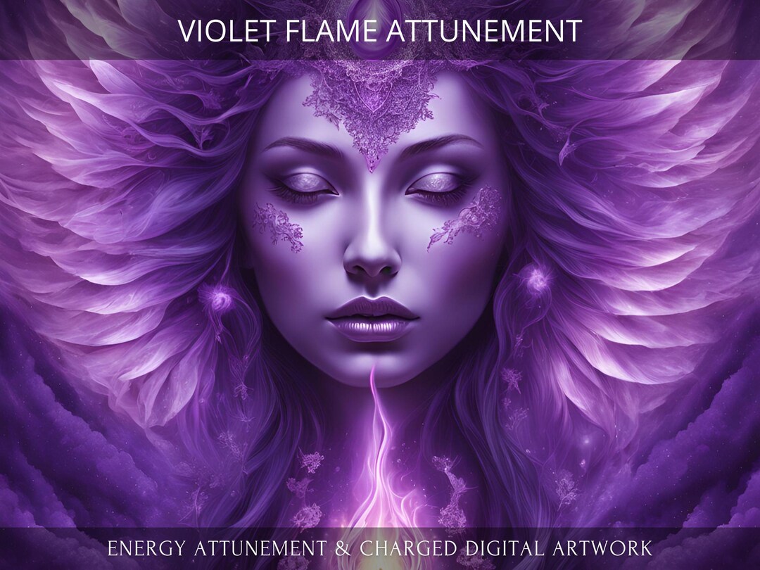 Violet Flame Transmutation Charged Digital Artwork + Energetic ...