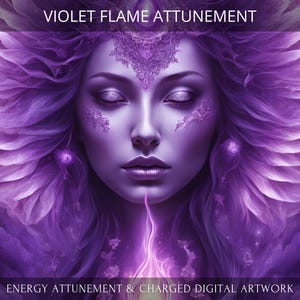 Sintonização de Limpeza da Chama Violeta + Arte Digital Carregada