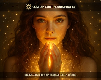 Custom on Request Continuous Support: Charged Digital Artwork + Personal Report & Energetic Profile
