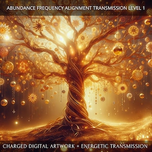 Abundance Frequency Alignment Level 1 Charged Digital Artwork + Energetic Transmission with a Personal Report