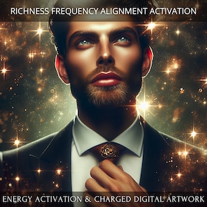 Richness Frequency Alignment Charged Digital Artwork + Energetic Transmission with a Personal Report