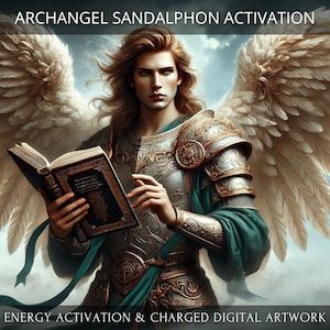Archangel Sandalphon Charged Digital Artwork + Energetic Transmission with a Personal Report