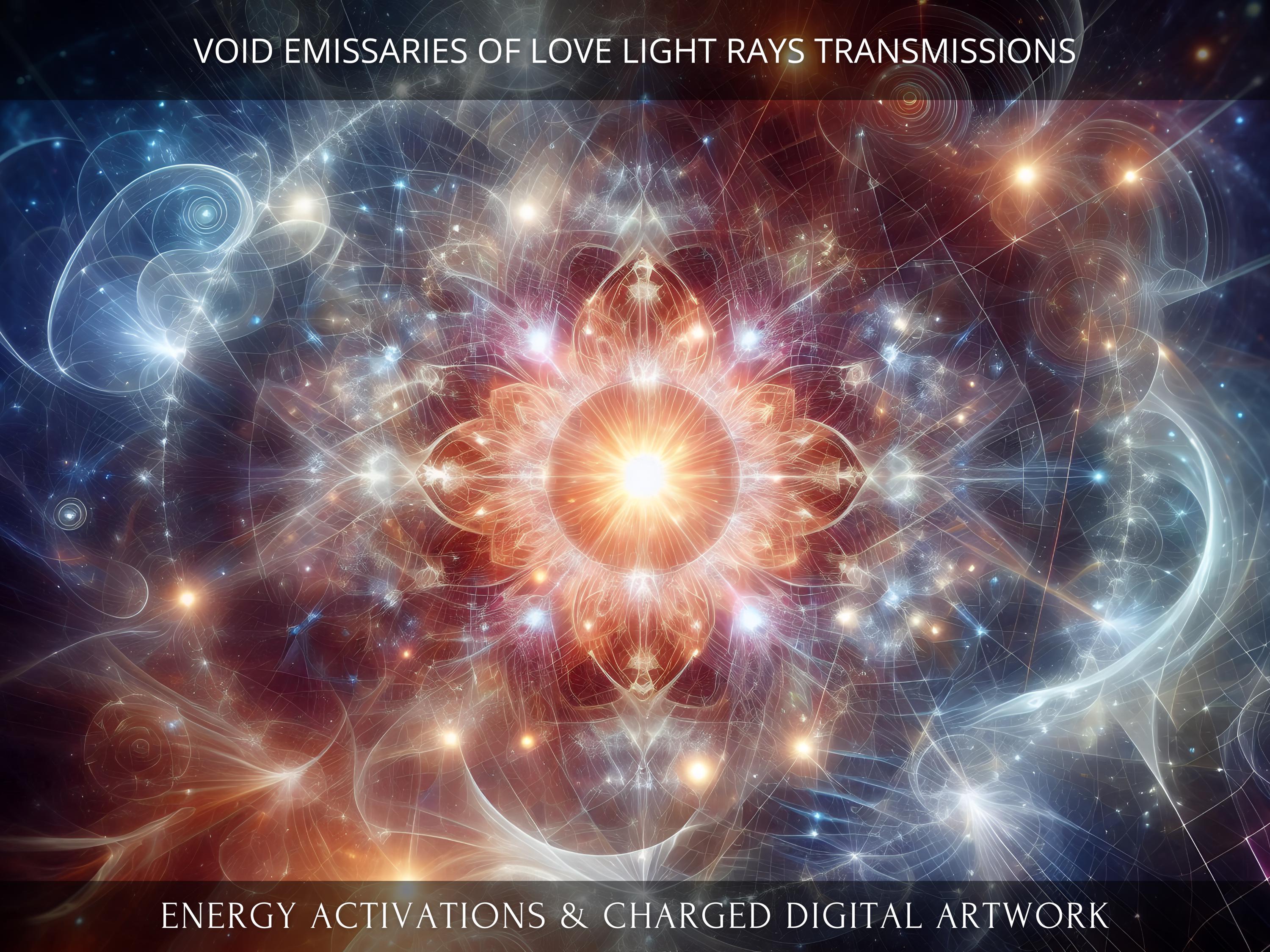 Void Emissaries of Love Light Rays Transmissions + Charged Digital Artwork