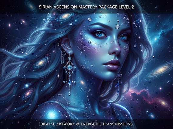 Sirian Ascension Mastery Level 2 Package: Charged Digital Artwork + Personal Report & Energetic Transmissions