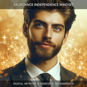 Mentalità di abbondanza e indipendenza: opera d'arte digitale energizzata + resoconto personale e trasmissione energetica