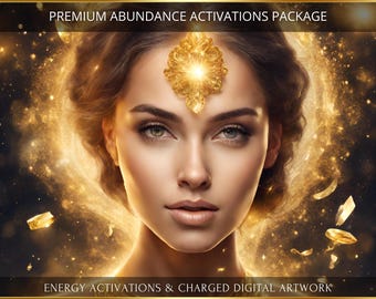 Premium Advanced Abundance and Prosperity Package Charged Digital Artwork + Energetic Transmissions with a Personal Report