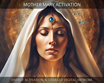 Mother Mary Activation + Charged Digital Artwork