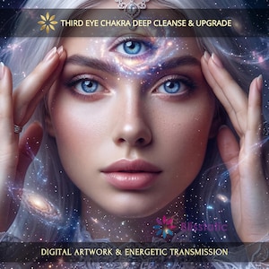 Third Eye Chakra Deep Cleanse, Harmonization and Upgrade: Charged Digital Artwork + Personal Report & Energetic Transmission