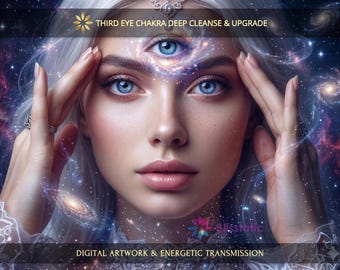 Third Eye Chakra Deep Cleanse, Harmonization and Upgrade: Charged Digital Artwork + Personal Report & Energetic Transmission