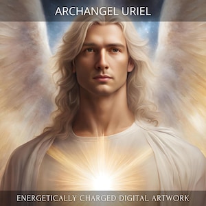 Archangel Uriel Digital Artwork infused with Channeled Energies