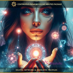 Continuous Premium Advanced Psychic Senses and Abilities Package: Charged Digital Artwork + Personal Report & Energetic Profiles