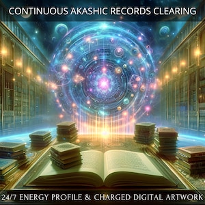 Continuous Akashic Records Energetic Clearing Profile + Charged Digital Artwork