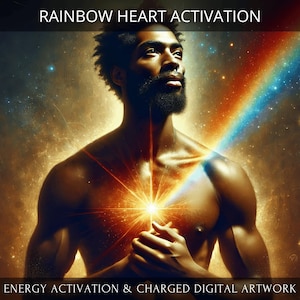 Rainbow Heart Activation + Charged Digital Artwork